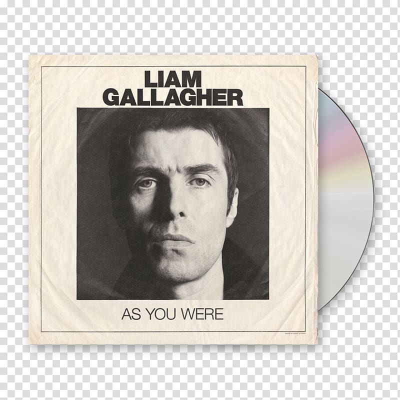 Liam Gallagher As You Were Album Music Phonograph record, Liam Gallagher transparent background PNG clipart