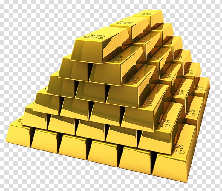 pile gold bars , Gold bar Bullion Gold as an investment , Free gold heap material to pull wayward transparent background PNG clipart