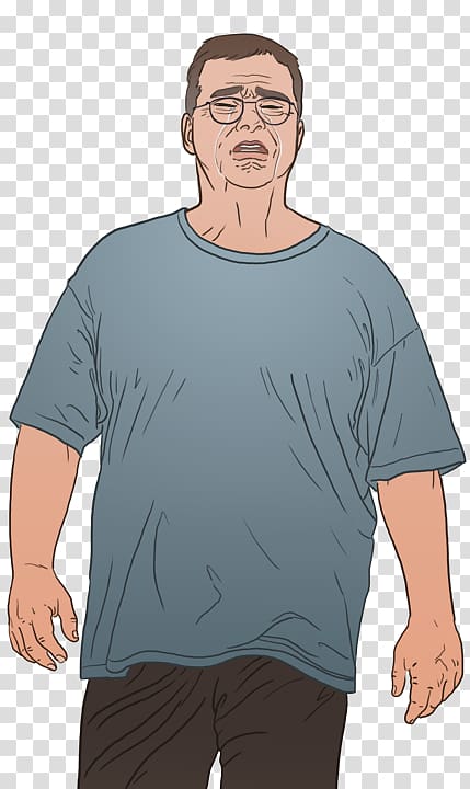 Facial hair T-shirt Shoulder Neck Sleeve, T-shirt transparent background PNG clipart