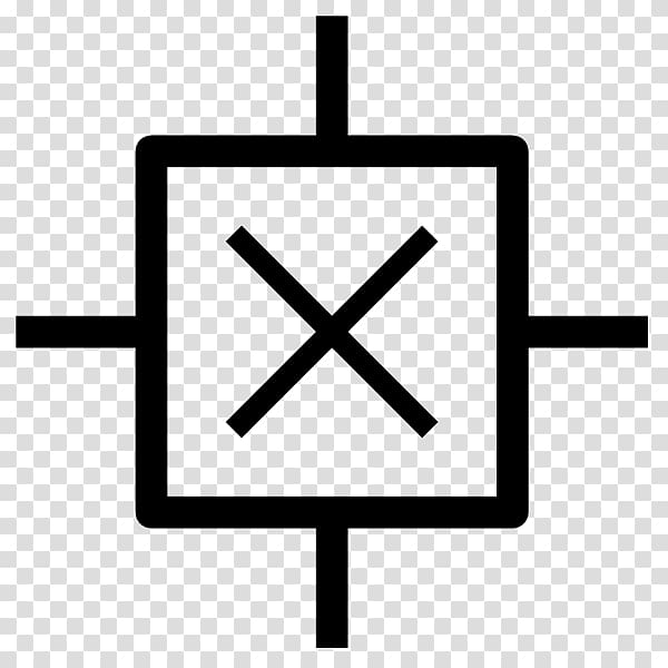 Hall effect sensor Electronic symbol, symbol transparent background PNG clipart