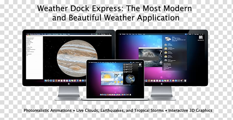Display device Dock Weather Multimedia Computer Software, Modern Coupon transparent background PNG clipart