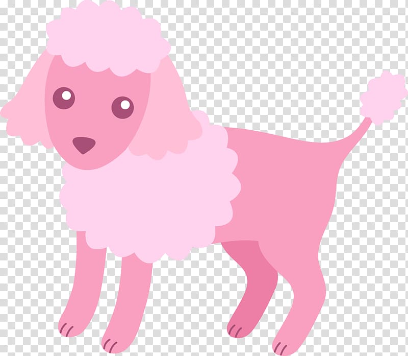 Miniature Poodle Toy Poodle Puppy , Pink Dog transparent background PNG clipart
