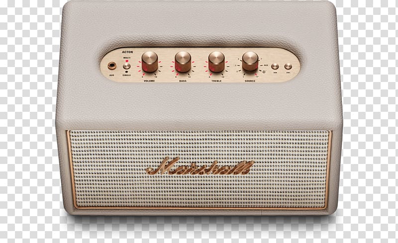 Loudspeaker Marshall Acton Multi-Room Sound Music, amplifier bass volume transparent background PNG clipart