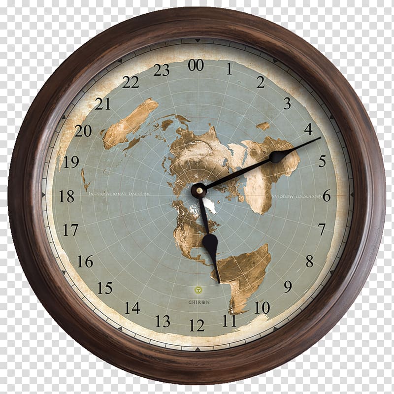 Flat Earth Earth clock 24-hour clock, flat earth transparent background PNG clipart