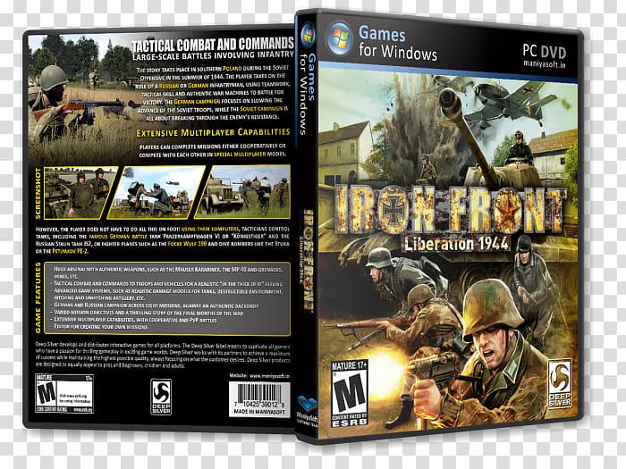 Iron Front: Liberation 1944 PC game Deep Silver Video game Personal computer, iron box transparent background PNG clipart