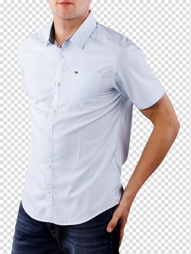 T-shirt Dress shirt Jeans Tommy Hilfiger, solid t-shirt transparent background PNG clipart