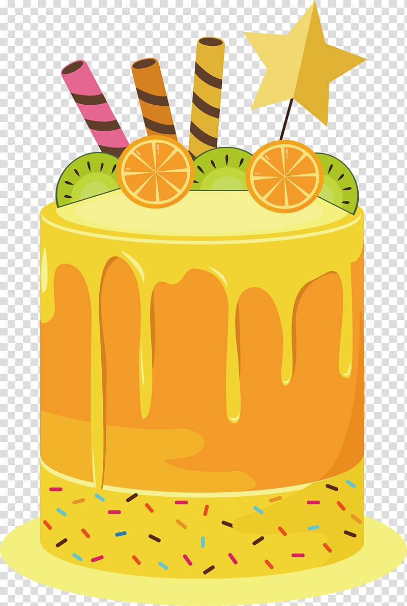 Fruitcake Shortcake Birthday cake Torte Orange, Summer fruit cake transparent background PNG clipart