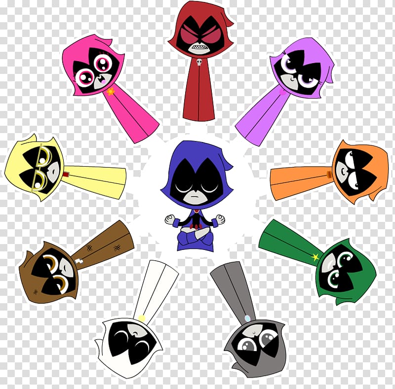 Colors of Raven Starfire , teen titans transparent background PNG clipart