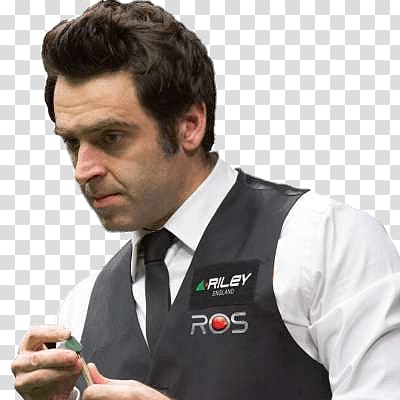 man wearing black and white shirt, Ronnie O'Sullivan transparent background PNG clipart