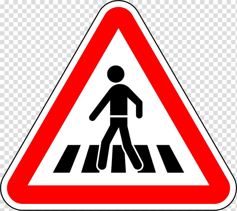 Pedestrian crossing Traffic sign, pedestrian crossing sign transparent background PNG clipart