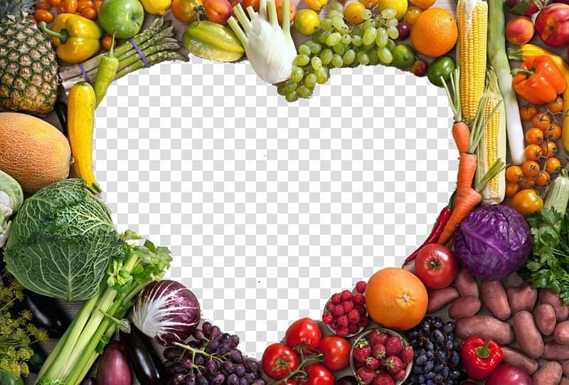 Fruit Healthy diet Heart Vegetable Food, I love all kinds of vegetables transparent background PNG clipart