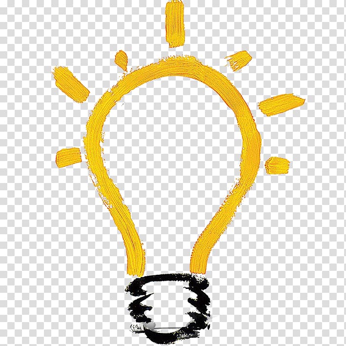 yellow light bulb illustration, Incandescent light bulb Idea Maglite Lighting, light bulb transparent background PNG clipart