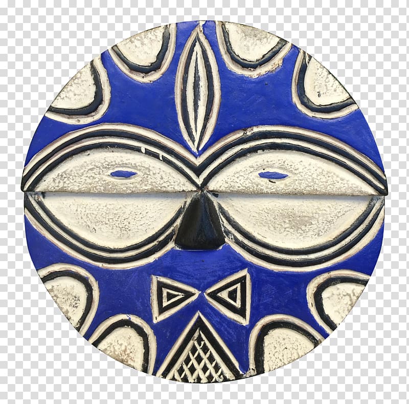 Visual arts Symmetry Pattern Cobalt blue, African masks transparent background PNG clipart