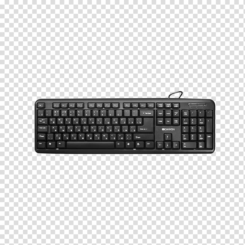 Computer keyboard Computer mouse Laptop Wireless keyboard PS/2 port, black lacquer arabic numerals free transparent background PNG clipart