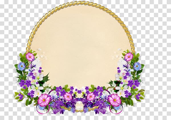 frame , Flowers around the ring transparent background PNG clipart