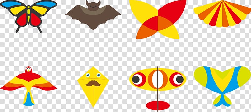 Kite , 8 colorful kite transparent background PNG clipart