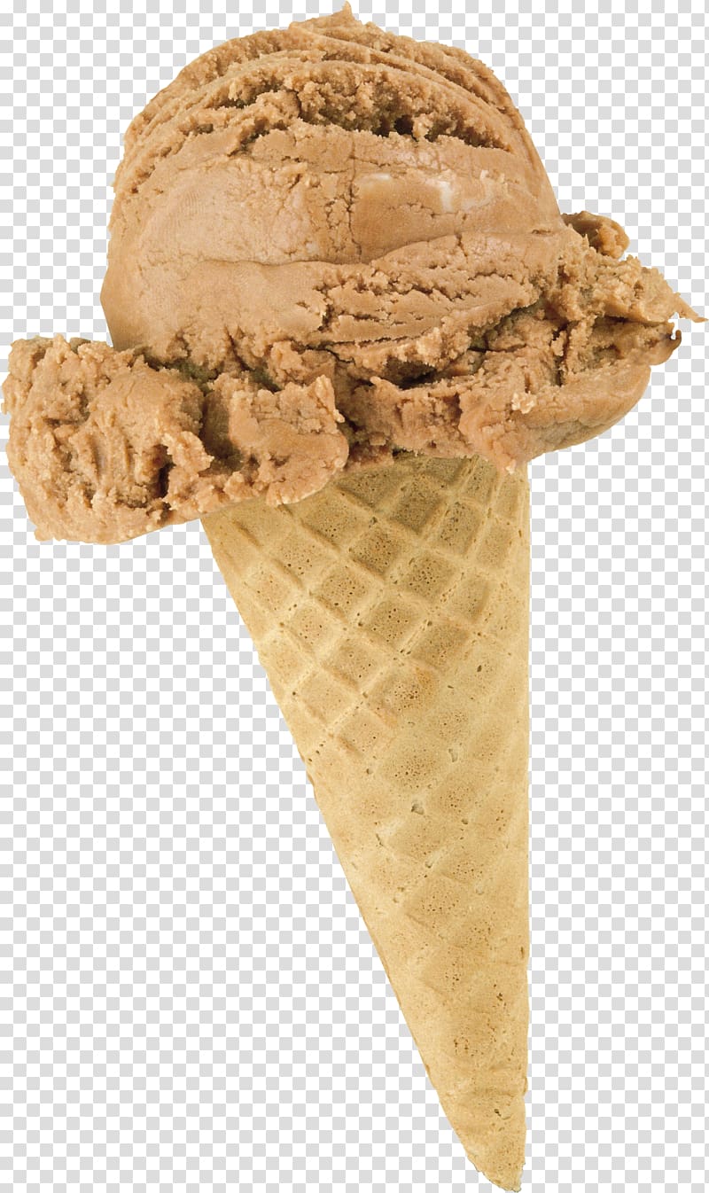 Ice cream cone Sundae, Ice cream transparent background PNG clipart
