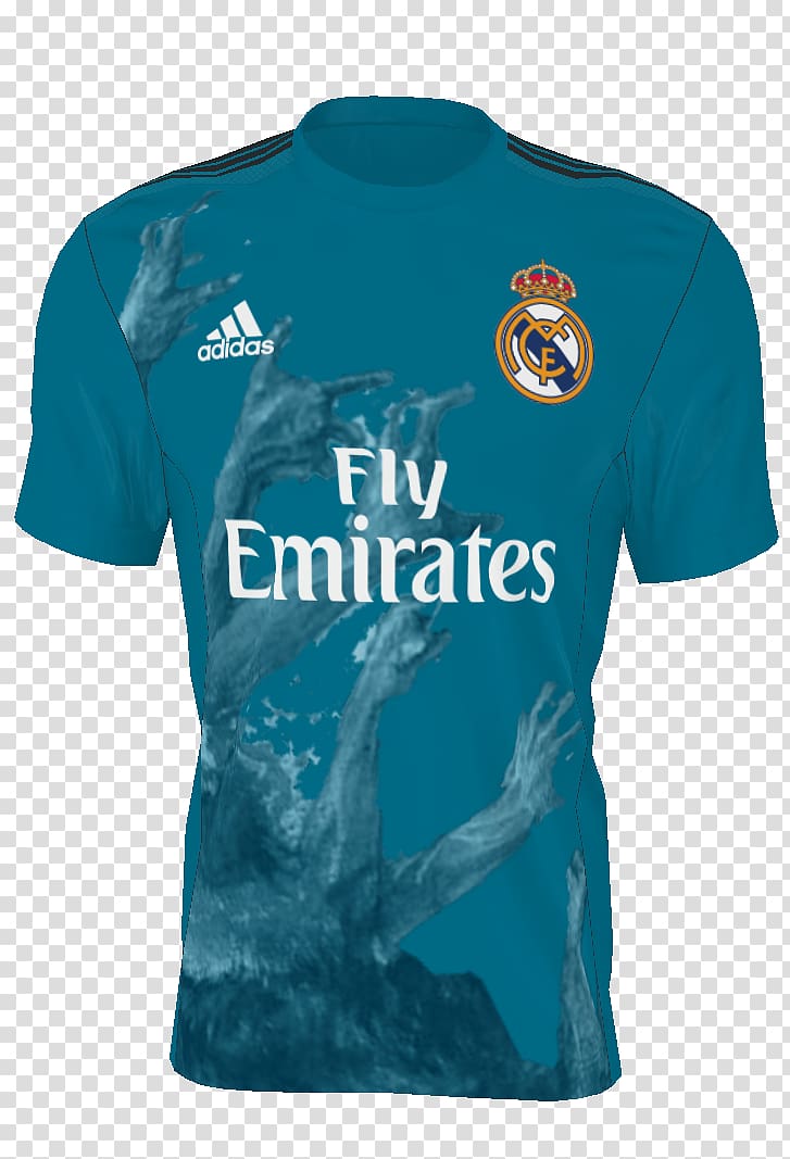 T-shirt Real Madrid C.F. 2018 world cup jersey Adidas, T-shirt transparent background PNG clipart