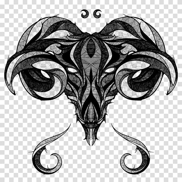 Aries Astrological sign Tattoo Zodiac Taurus, Sign of the horns ...