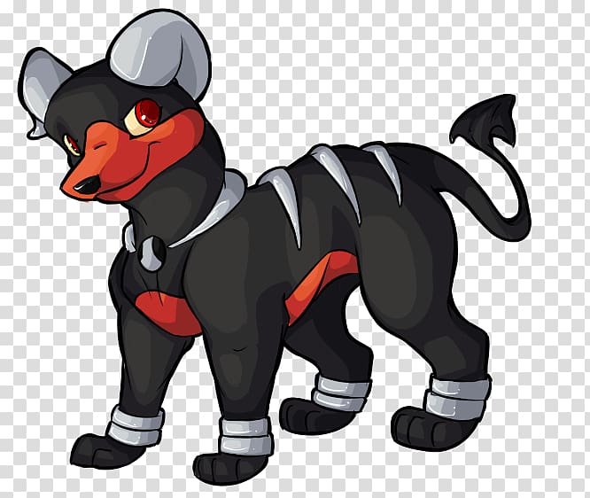 Dog Houndoom Chibi Art Houndour, Dog transparent background PNG clipart