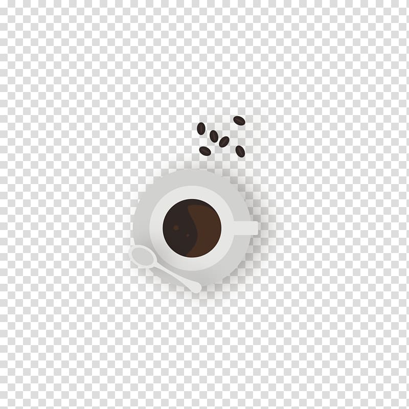 Coffee cup Cafe Circle Pattern, A cup of coffee and coffee beans transparent background PNG clipart