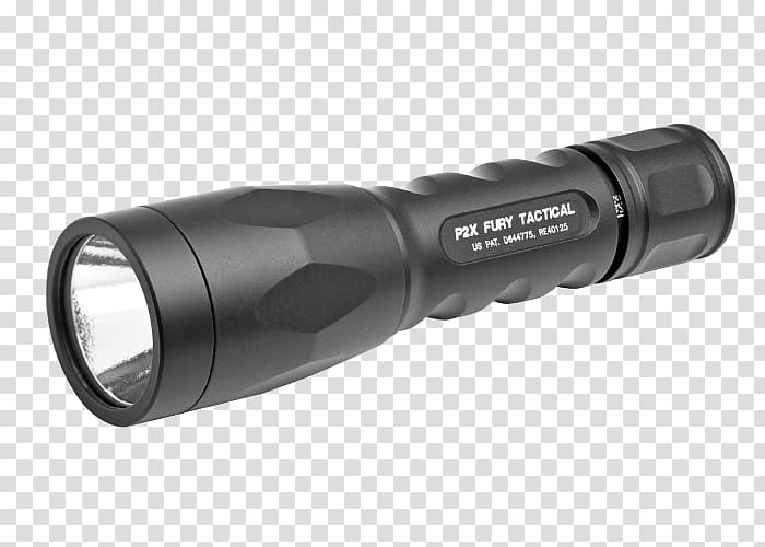 Flashlight SureFire P2X Fury Tactical light, Tactical Light transparent background PNG clipart