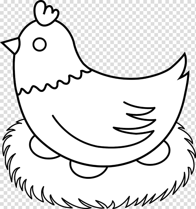 Chicken Drawing Line art Hen , Free Farm Animal transparent background PNG clipart