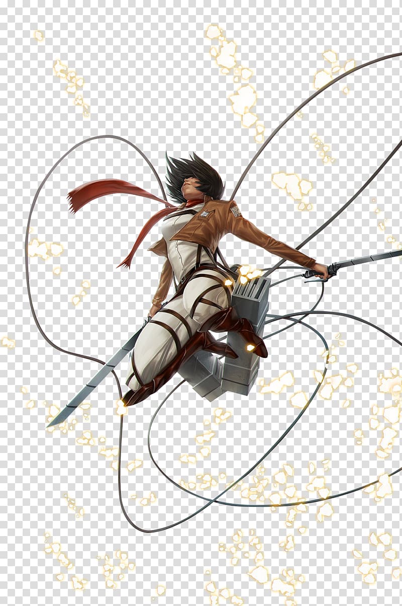 Mikasa Ackerman Attack on Titan Erwin Smith Manga Eren Yeager, manga transparent background PNG clipart