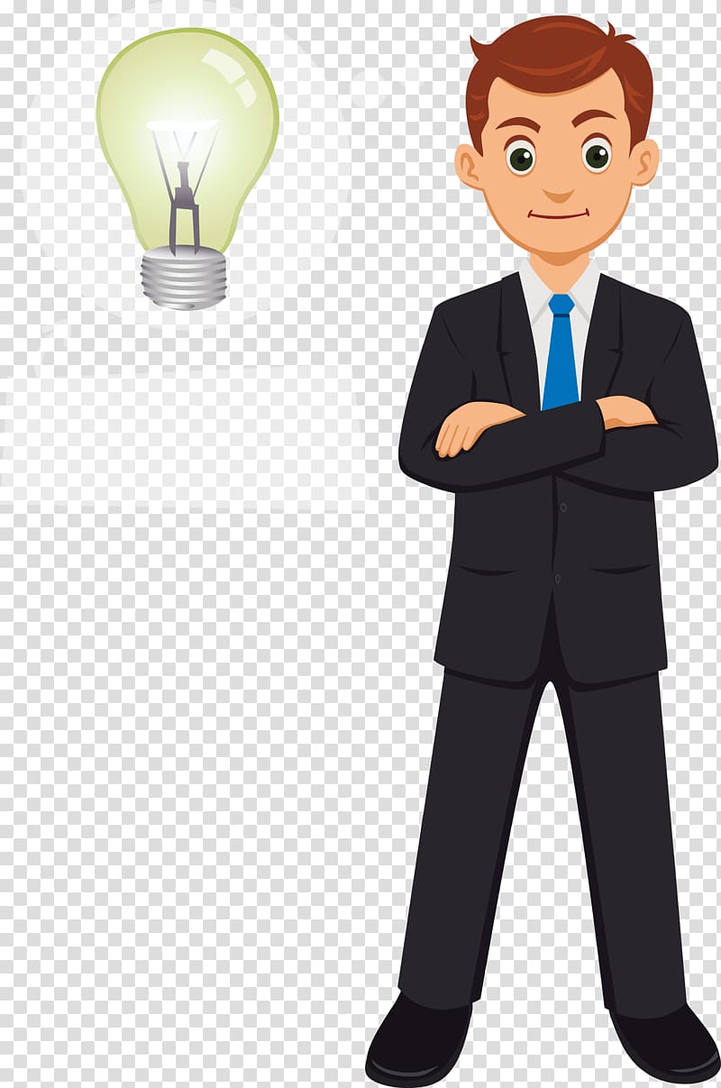 Drawing Dessin animxe9 Silhouette, man with ideas transparent background PNG clipart
