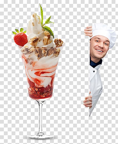 Sundae Chef Cook Restaurant, Soft Serve transparent background PNG clipart