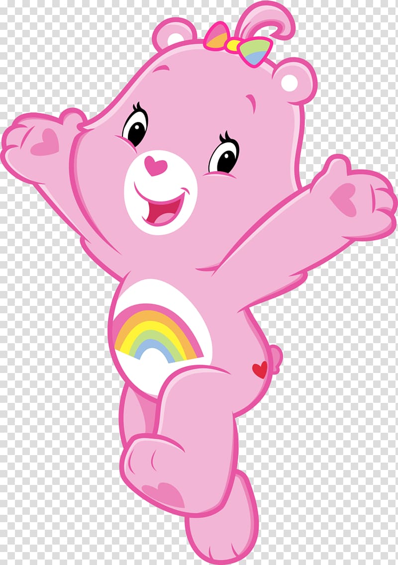 pink Care Bears , Share Bear Grumpy Bear Cheer Bear Care Bears, caring transparent background PNG clipart
