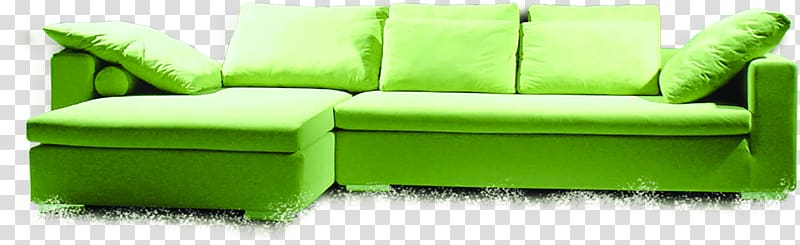 Sofa bed Couch Poster, Green sofa style posters transparent background PNG clipart