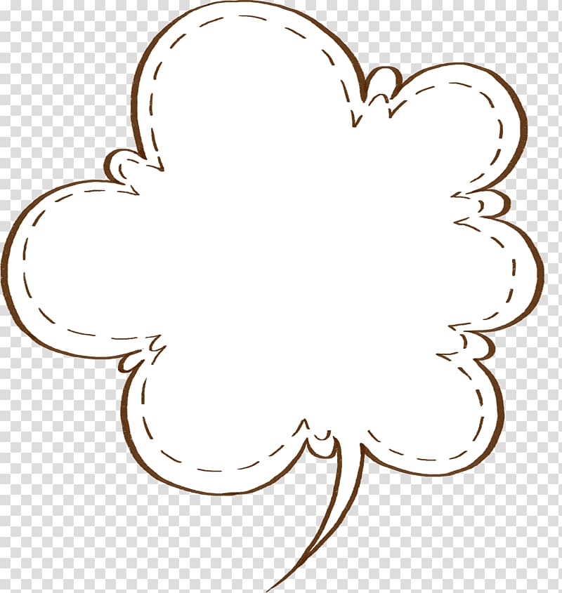 hand-painted clouds dialog transparent background PNG clipart