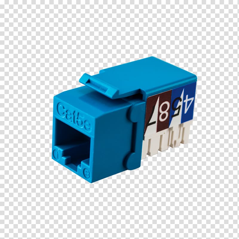 Electrical connector Keystone module Structured cabling Category 6 cable Category 5 cable, Blé transparent background PNG clipart
