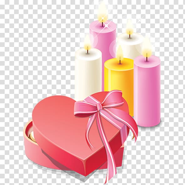 Poster, Candle gift of love transparent background PNG clipart