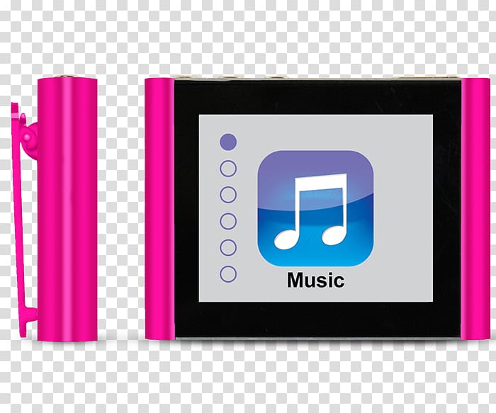 Digital audio MP3 player Video player MP4 player Touchscreen, pink radio transparent background PNG clipart