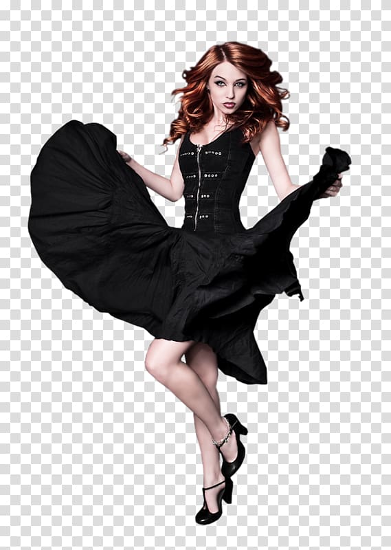 Fashion Model Fashion Model Little black dress Woman, model transparent background PNG clipart