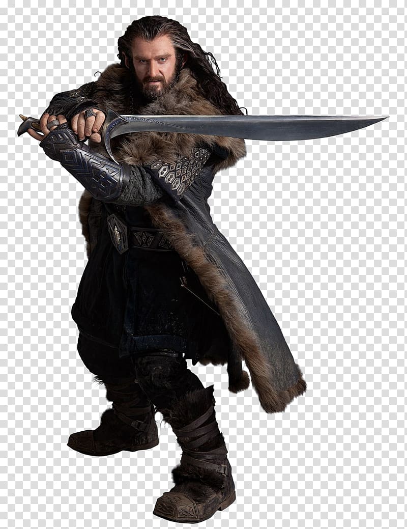 Hobbit movie character, Thorin Oakenshield The Hobbit The Lord of the Rings Bilbo Baggins Smaug, the hobbit transparent background PNG clipart