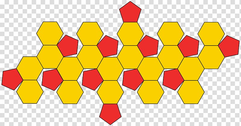 Truncated icosahedron Truncation Archimedean solid Pentagon Hexagon, polyhedron transparent background PNG clipart