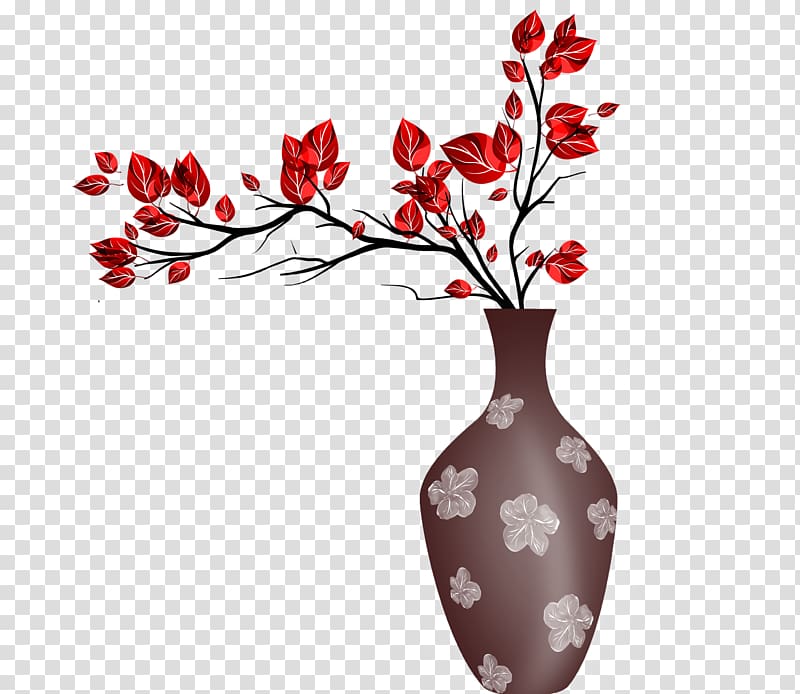 Vase Window Paper Wall Painting, Brown Vase transparent background PNG clipart