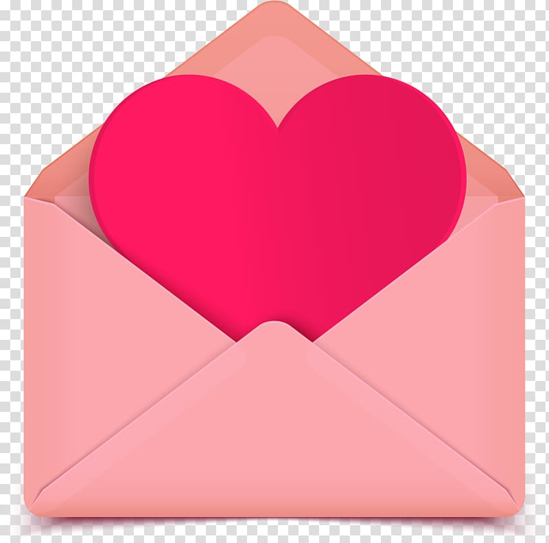 Envelope Love letter Love letter Heart, red heart transparent background PNG clipart
