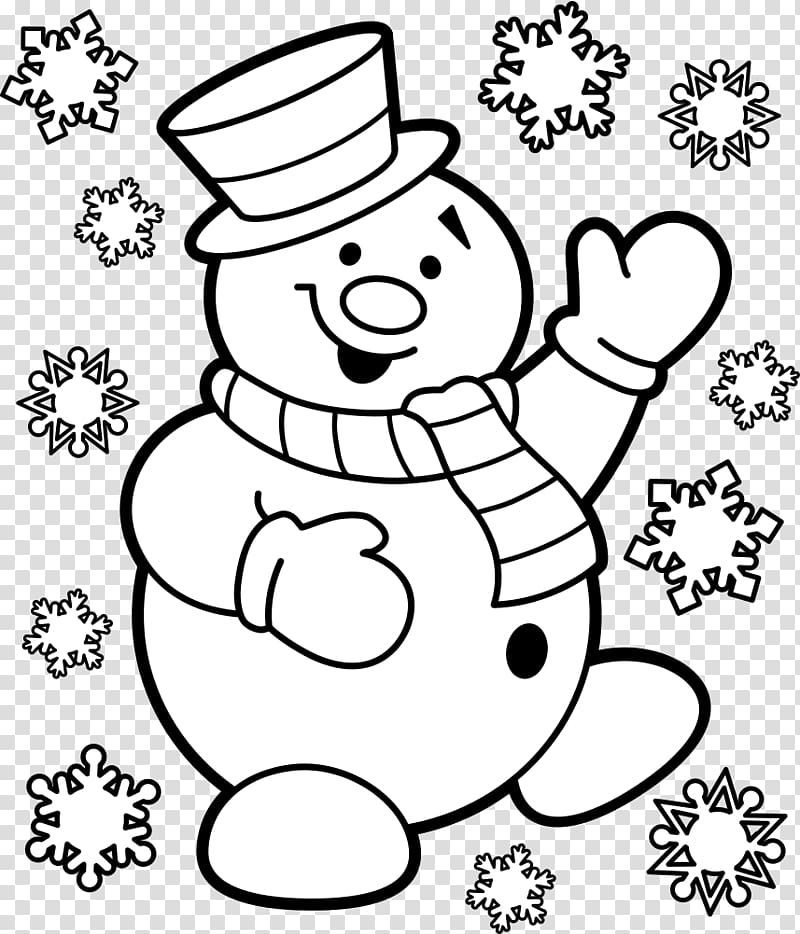 Christmas Day Coloring book Drawing Snowman, snowman transparent background PNG clipart
