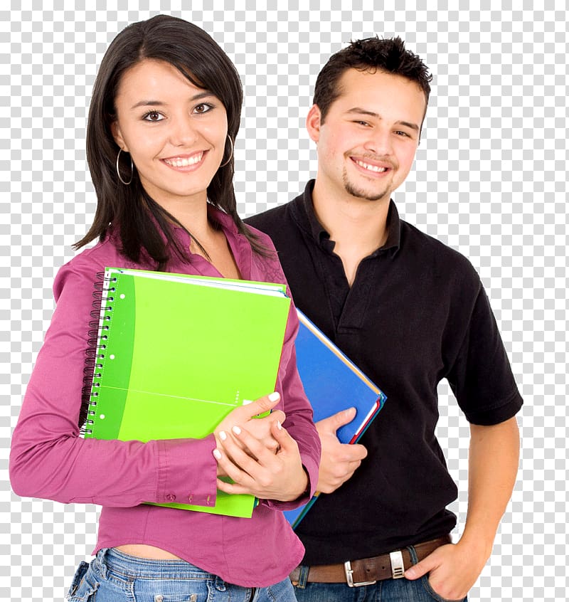 man and woman holding binders illustration, Student College Course Education, Student transparent background PNG clipart