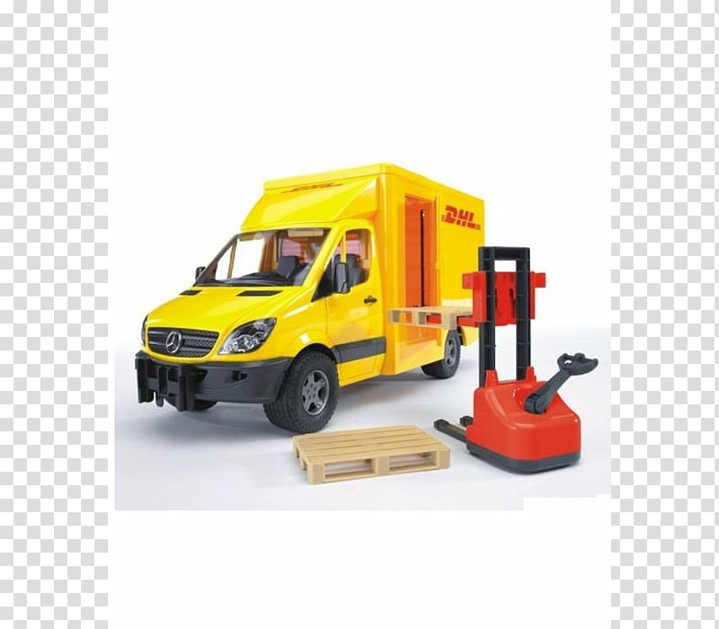 Mercedes-Benz Sprinter Van DHL EXPRESS Pallet jack, garbage truck transparent background PNG clipart