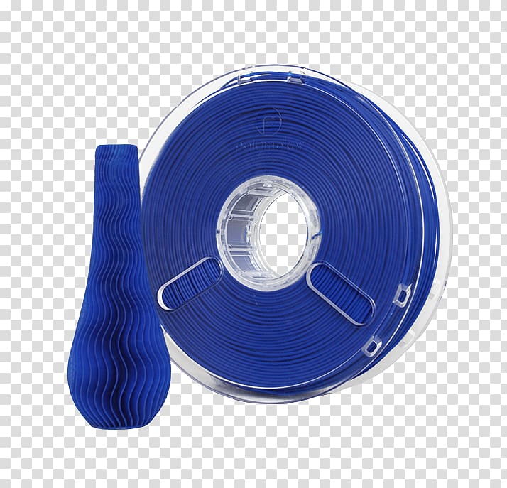 Polylactic acid 3D printing filament Fused filament fabrication, Blue technology transparent background PNG clipart