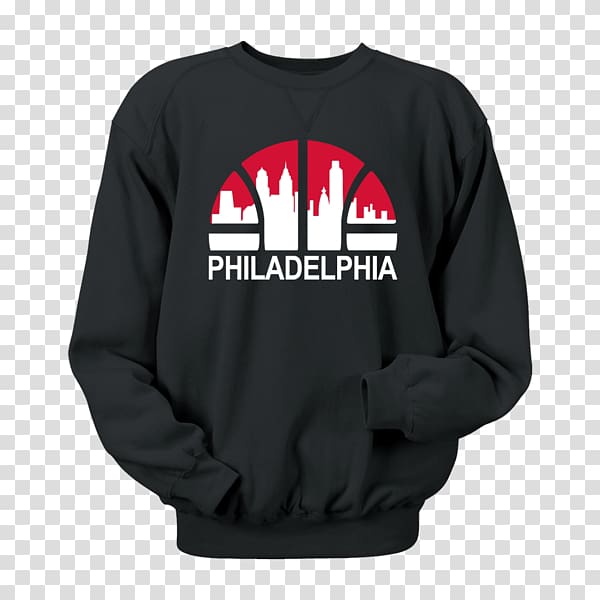 T-shirt Hoodie Crew neck Sweater Sleeve, Philadelphia Skyline transparent background PNG clipart