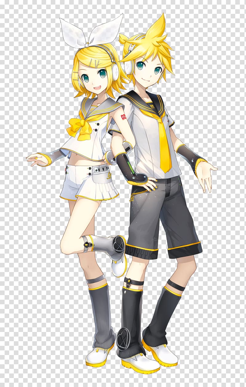 Kagamine Rin/Len Vocaloid 4 Hatsune Miku Crypton Future Media, rin len chibi transparent background PNG clipart