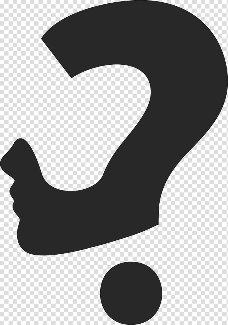 Question mark Drawing Punctuation, Mark profile transparent background PNG clipart