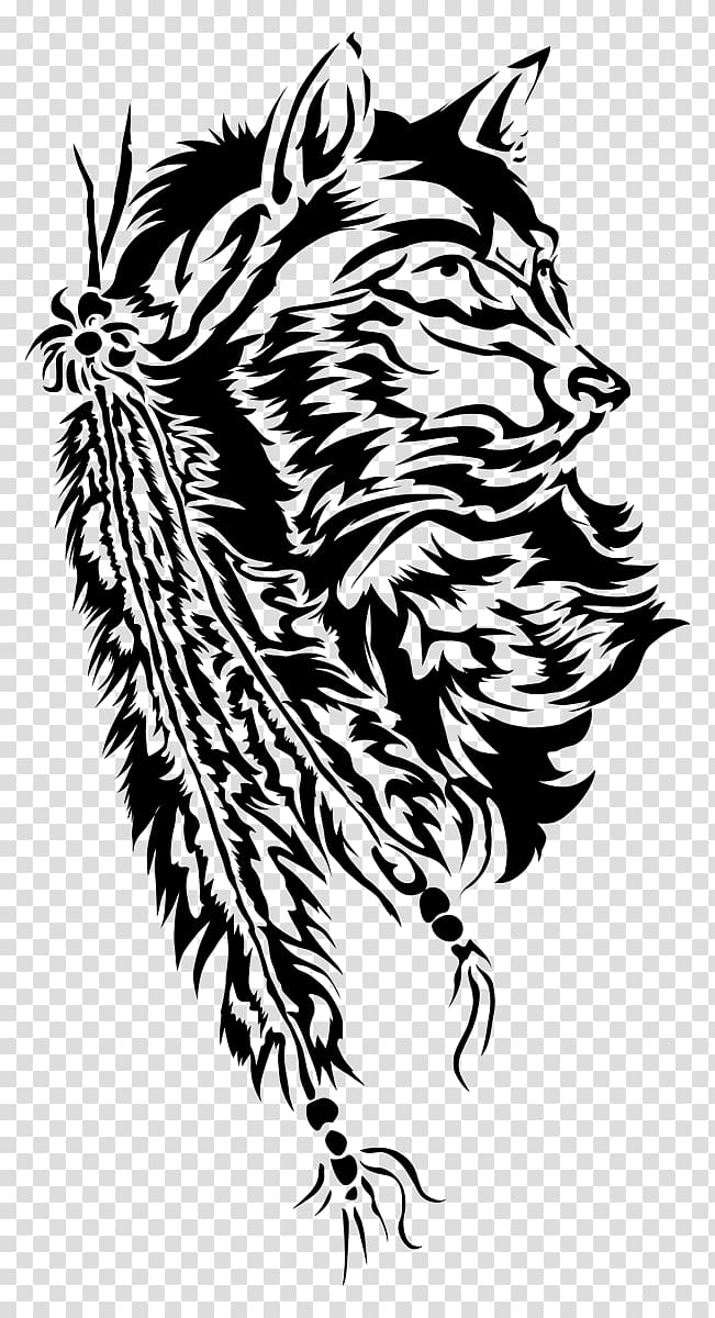 Tribe Feather Drawing Totem, european and american tattoo transparent background PNG clipart