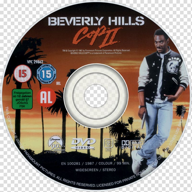 Beverly Hills Cop Compact disc DVD Film, others transparent background PNG clipart